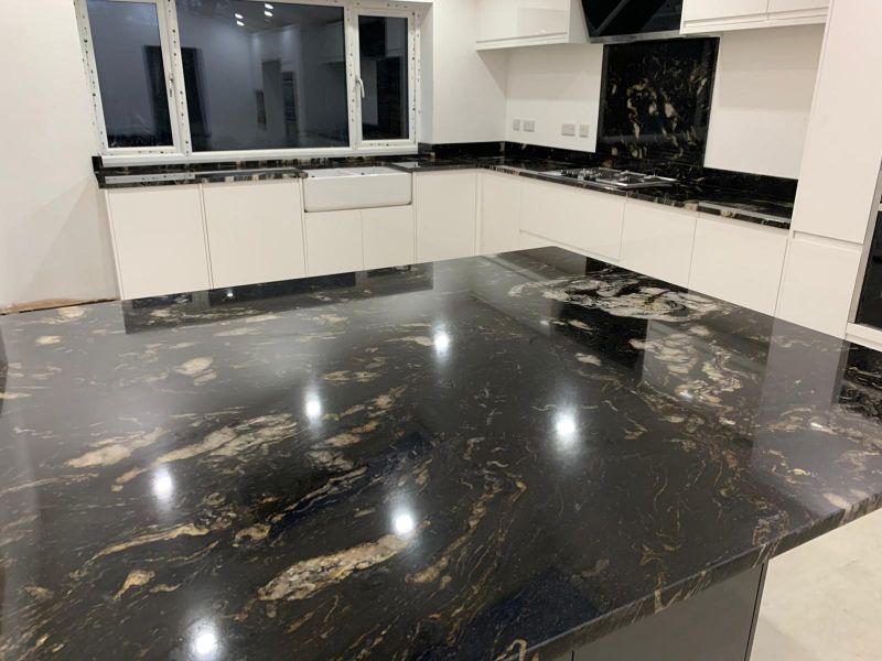 Cosmic Black Granite: Swipe To View More Images