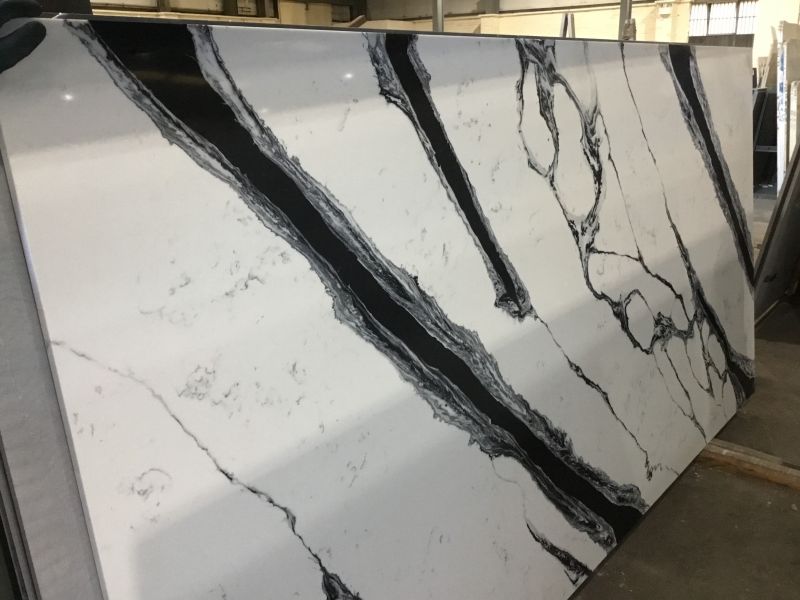 Tuscan Panda is the latest quartz we have purchased for our showroom display. 
We are really looking forward to seeing this fitted in the next few weeks.: Swipe To View More Images