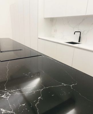 Click Here To Enlarge This Photo Of Unique Marquina & Cloudy Tuscan Grey