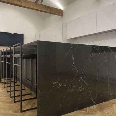 Click Here To Enlarge This Photo Of Unique Marquina & Cloudy Tuscan Grey
