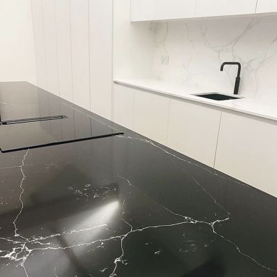 Click Here To Enlarge This Photo Of Unique Marquina & Cloudy Tuscan Grey