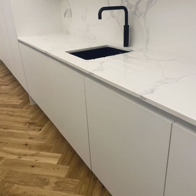 Click Here To Enlarge This Photo Of Unique Marquina & Cloudy Tuscan Grey