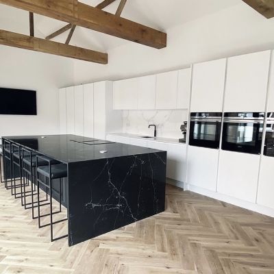 Click Here To Enlarge This Photo Of Unique Marquina & Cloudy Tuscan Grey