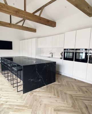 Click Here To Enlarge This Photo Of Unique Marquina & Cloudy Tuscan Grey
