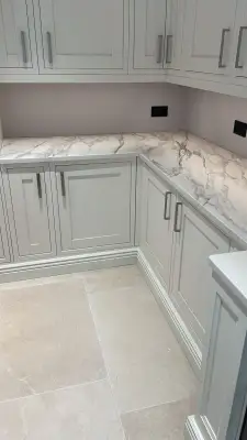 Click Here To Enlarge This Photo Of Luxurious Cimstone Quartz Kitchen Installation