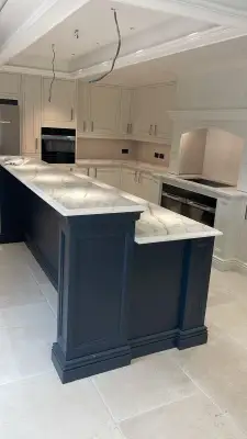 Click Here To Enlarge This Photo Of Luxurious Cimstone Quartz Kitchen Installation