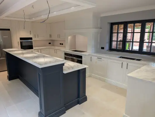 Click Here To Enlarge This Photo Of Luxurious Cimstone Quartz Kitchen Installation