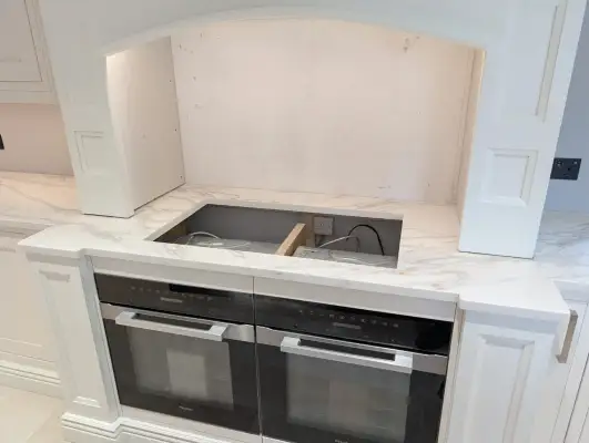 Click Here To Enlarge This Photo Of Luxurious Cimstone Quartz Kitchen Installation