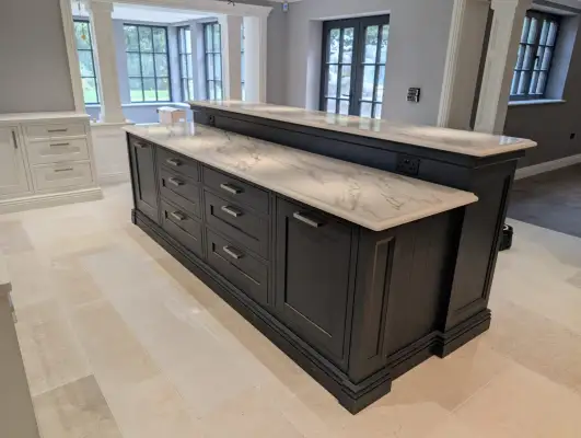 Click Here To Enlarge This Photo Of Luxurious Cimstone Quartz Kitchen Installation