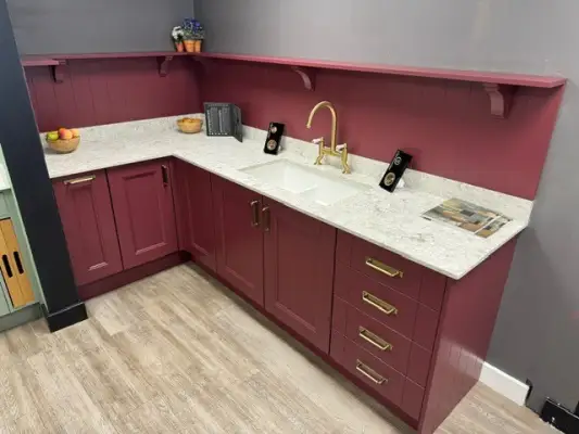 Click Here To Enlarge This Photo Of Elegant Quartz Kitchen Transformation In Nuthall