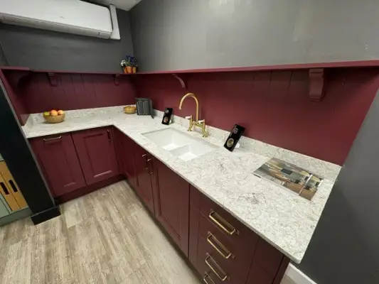 Click Here To Enlarge This Photo Of Elegant Quartz Kitchen Transformation In Nuthall