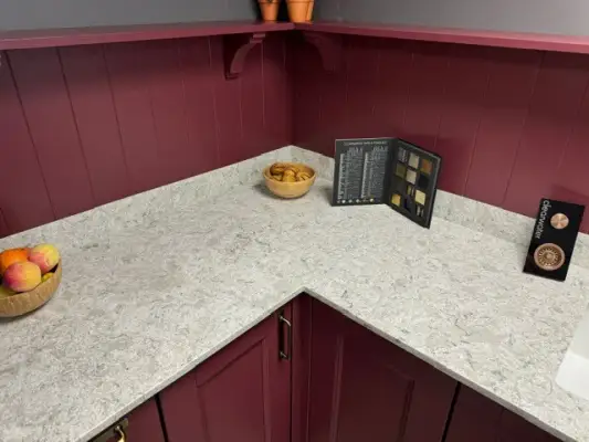 Click Here To Enlarge This Photo Of Elegant Quartz Kitchen Transformation In Nuthall