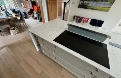 Quartzforms Kitchen Island Installation In Newthorpe&comma; Nottingham
