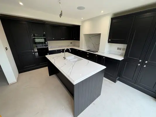 Click Here To Enlarge This Photo Of Cotswold White Quartz Worktop Installation - Toton&comma; Nottingham