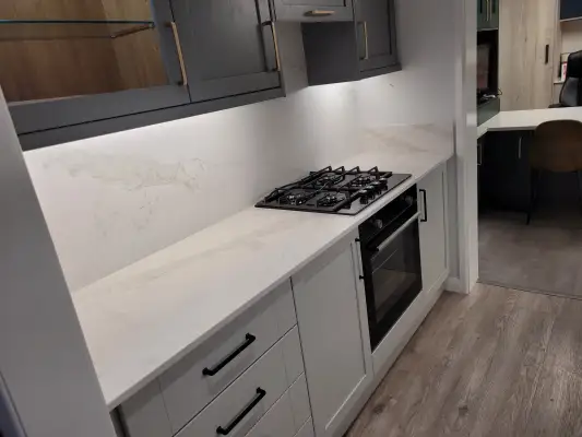Click Here To Enlarge This Photo Of Elegance Michelangelo Quartz Worktops In Mapperley