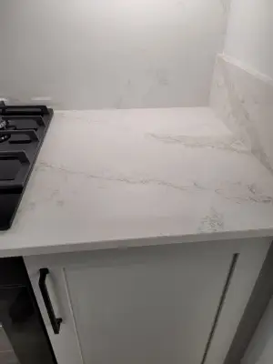 Click Here To Enlarge This Photo Of Elegance Michelangelo Quartz Worktops In Mapperley