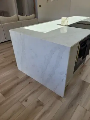 Click Here To Enlarge This Photo Of Elegance Michelangelo Quartz Worktops In Mapperley