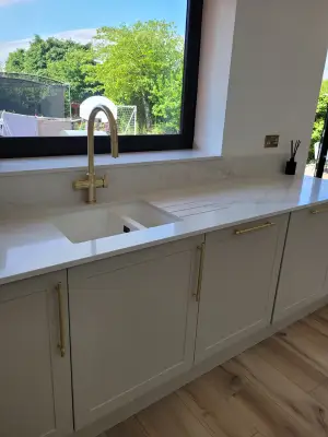 Click Here To Enlarge This Photo Of Elegance Michelangelo Quartz Worktops In Mapperley
