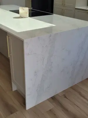 Click Here To Enlarge This Photo Of Elegance Michelangelo Quartz Worktops In Mapperley