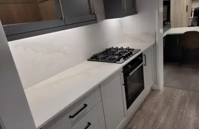 Elegance Michelangelo Quartz Worktops In Mapperley