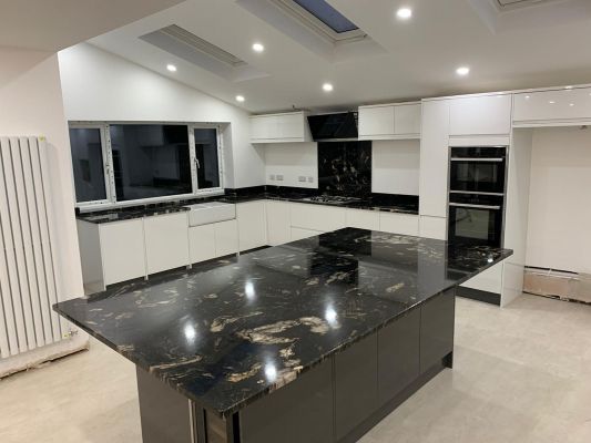 Click Here To Enlarge This Photo Of Cosmic Black Granite Worktops, Woodthorpe, Nottingham