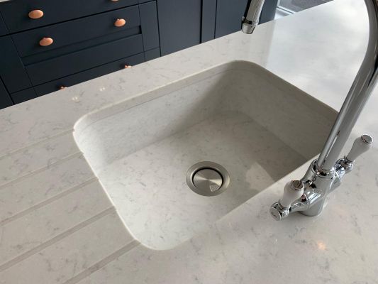 Click Here To Enlarge This Photo Of Silestone Lagoon Quartz Worktops, Kitchen Showroom