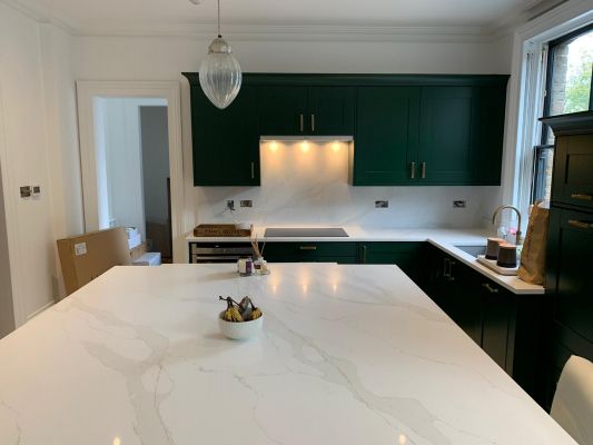 Click Here To Enlarge This Photo Of Calacatta Gold Quartz Worktops, Windsor