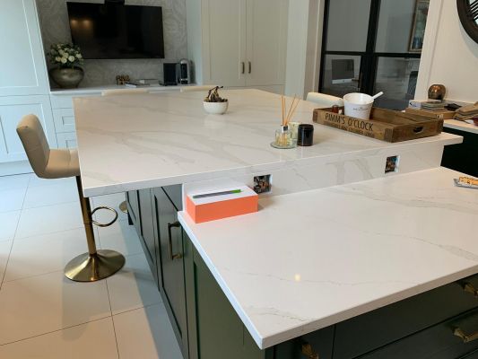 Click Here To Enlarge This Photo Of Calacatta Gold Quartz Worktops, Windsor