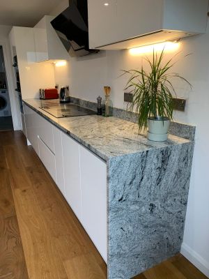 Click Here To Enlarge This Photo Of Viscount White Granite Kitchen Wortktops, Nottingham